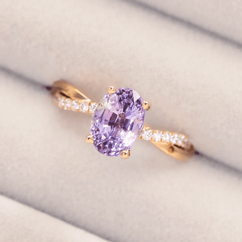 Lavender Sapphire — Twist Setting
